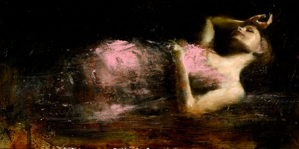 In Arcadia
Reclined Study Two
Oil on Board
Mark Demsteader Original Fine Art