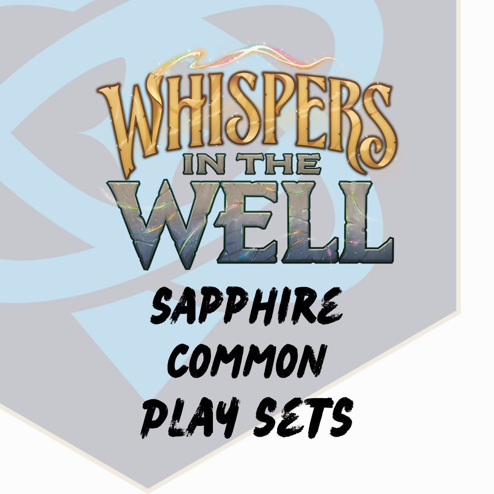 Disney Lorcana Whispers in the Well Sapphire Common Play Sets