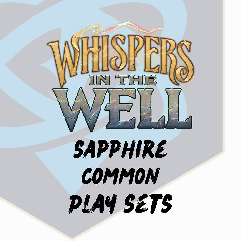 Disney Lorcana Whispers in the Well Sapphire Common Play Sets