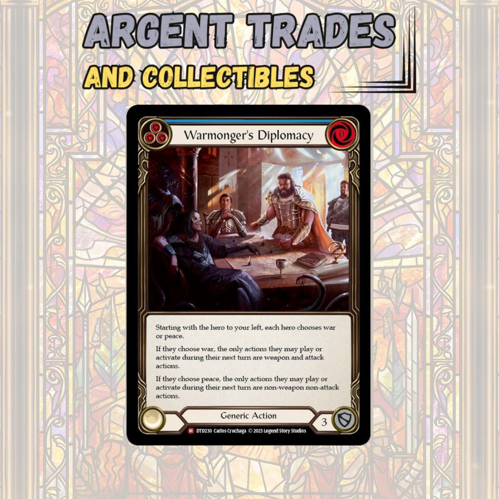 Warmonger's Diplomacy - Dusk till Dawn DTD230 Flesh and Blood TCG M NM