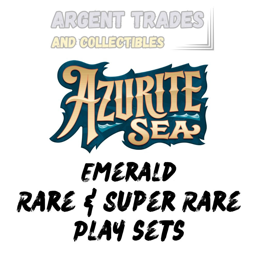 Disney Lorcana Azurite Sea Emerald Rare and Super Rare Play Sets