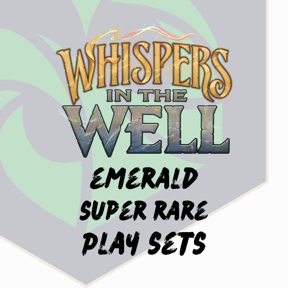 Disney Lorcana Whispers in the Well Emerald Super Rare Play Sets
