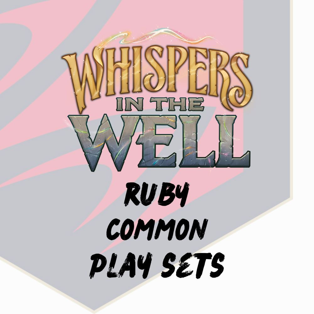 Disney Lorcana Whispers in the Well Ruby Common Play Sets