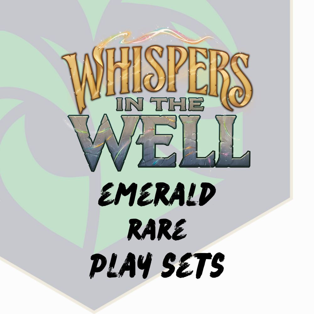 Disney Lorcana Whispers in the Well Emerald Rare Play Sets