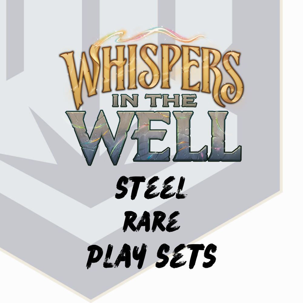 Disney Lorcana Whispers in the Well Steel Rare Play Sets