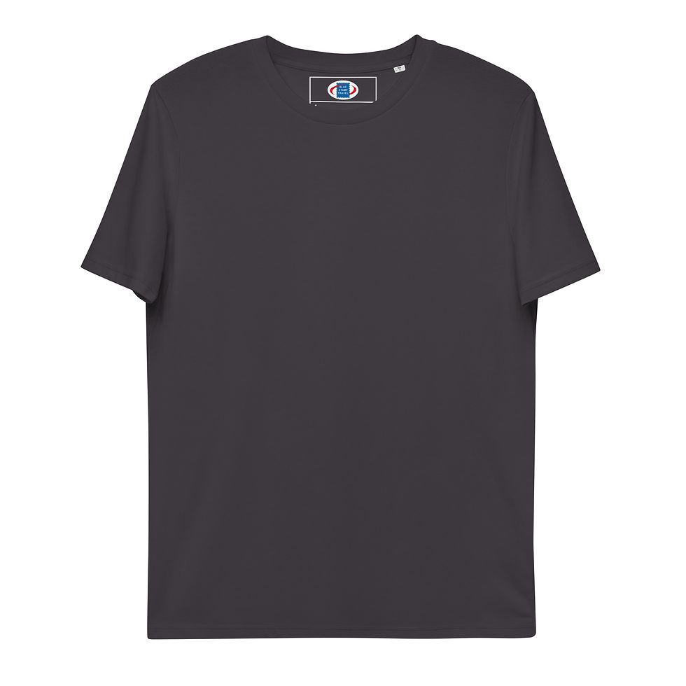 Thumbnail: French Patterned BackUnisex Organic Cotton T-Shirt