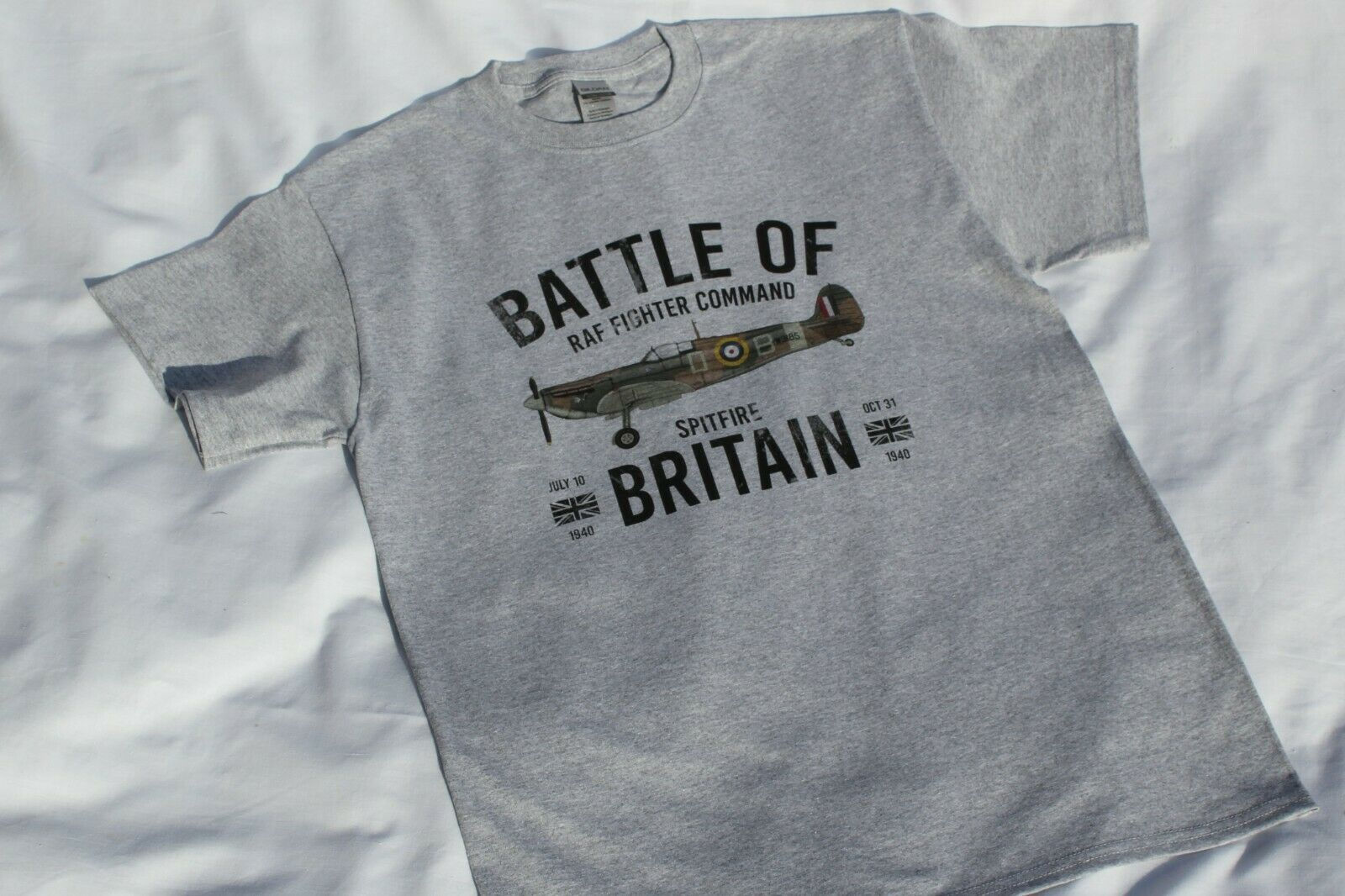 Adult T Shirt RAF Battle of Britain Spitfire