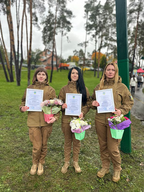 Працівниць "Муніципальної варти" Ірпеня нагородили з нагоди Дня міста