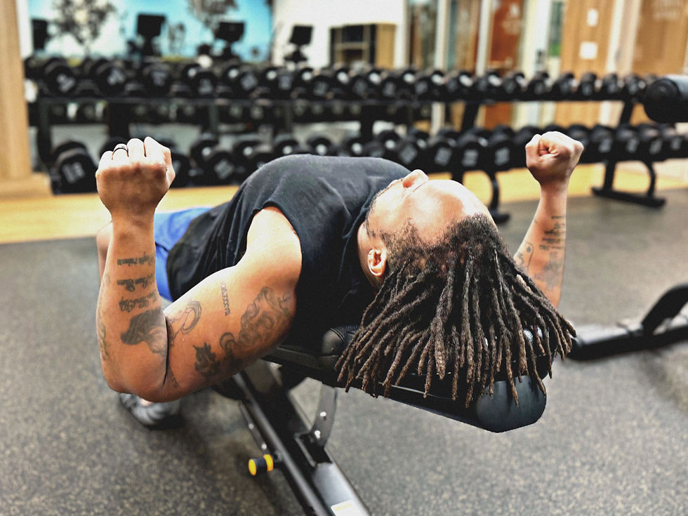 Teddy Middleton in position for God to do the heavy lifting
