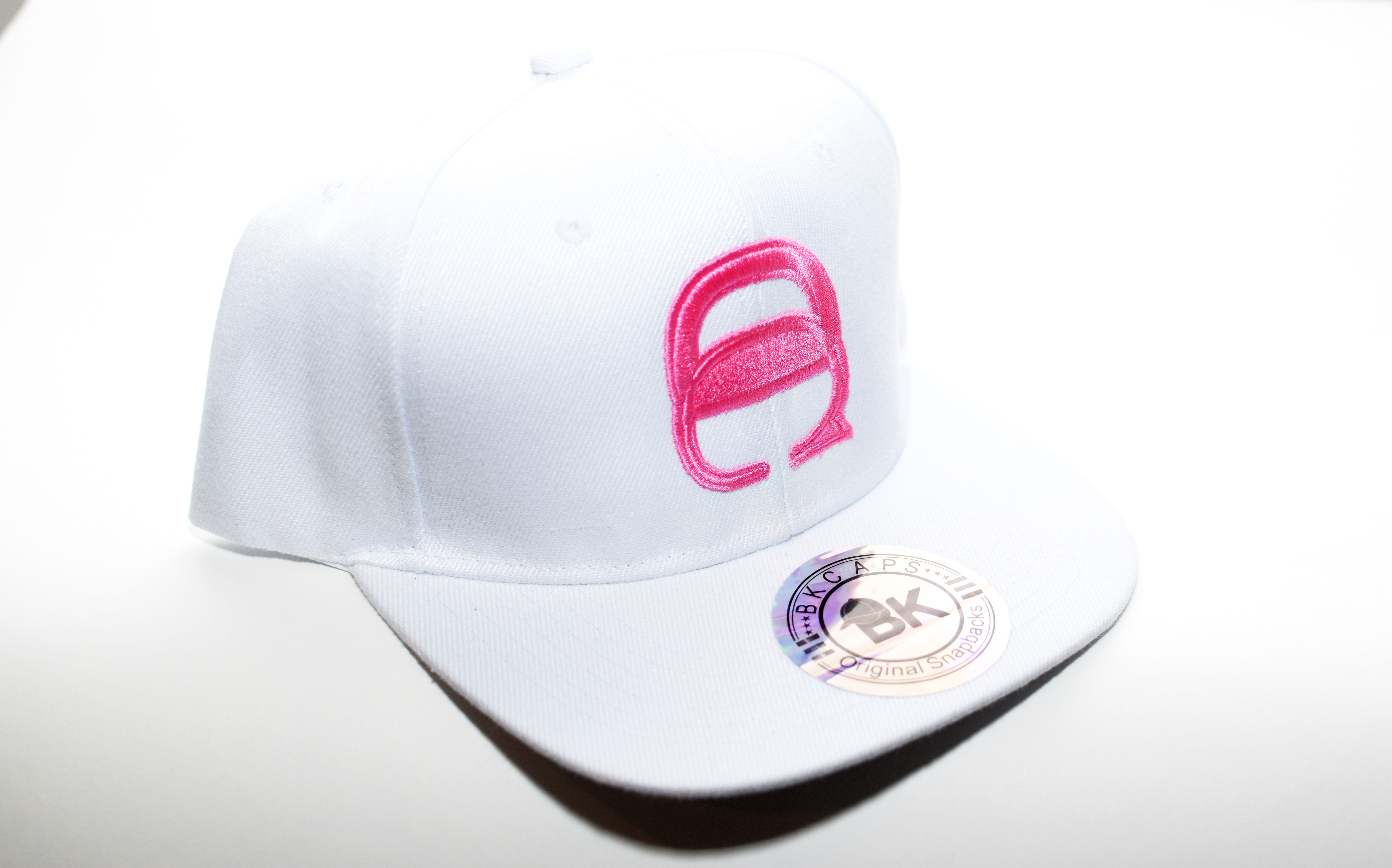 White and Pink Snapback