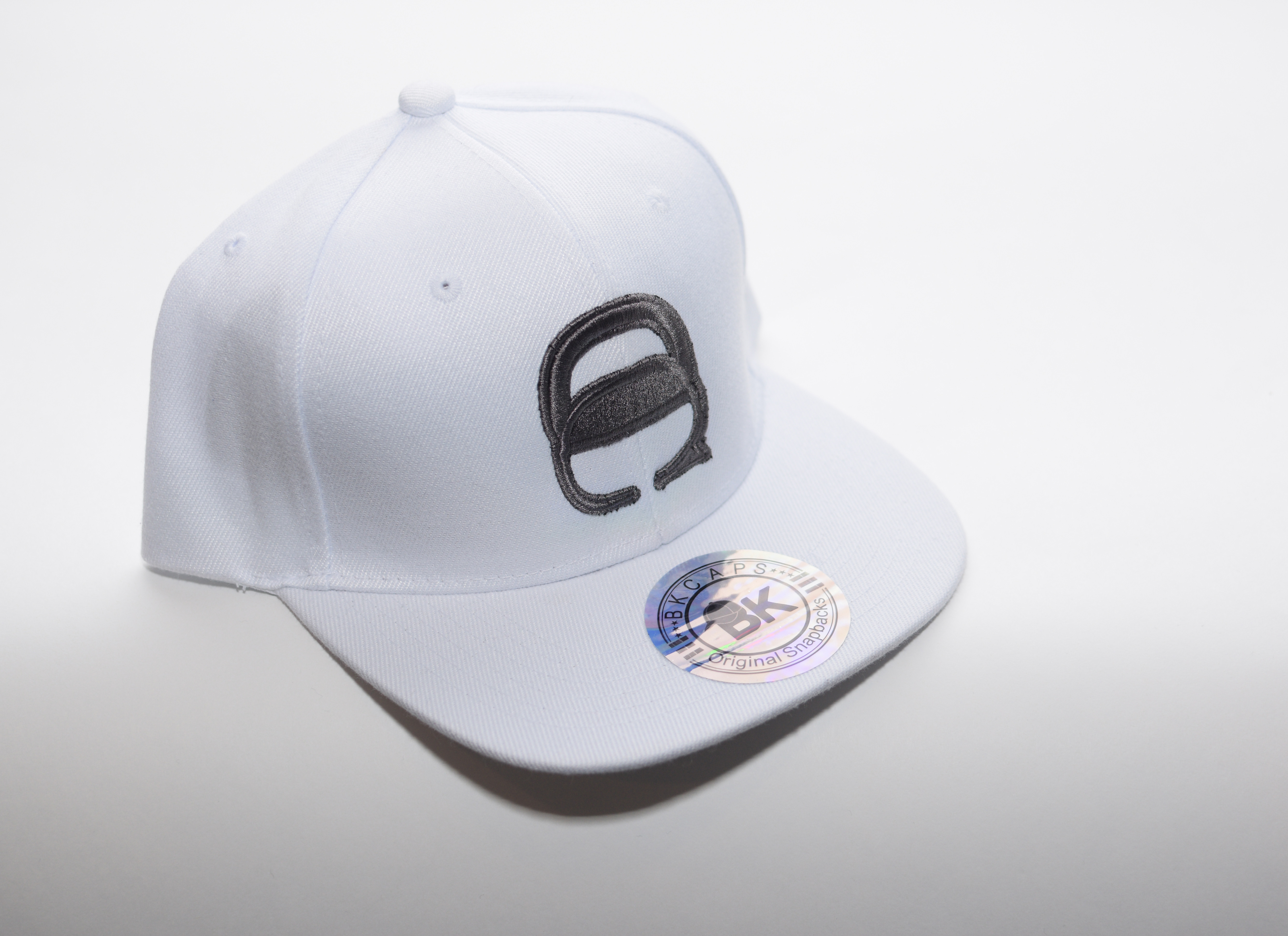White and Dark Grey Snapback