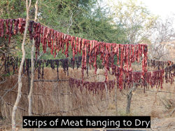 Meat drying-Sue Tidwell-African Adventure