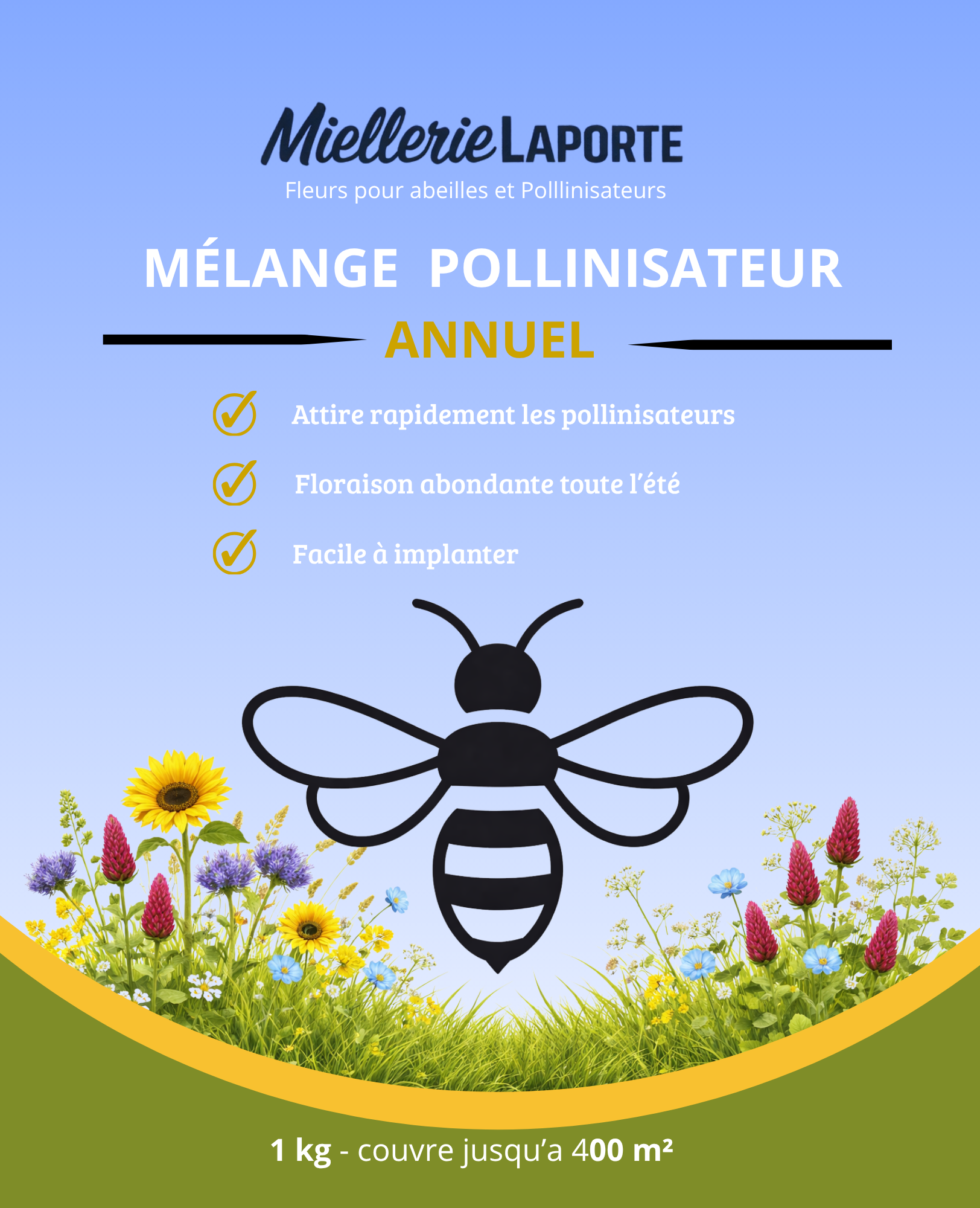 Mélange Annuel pour pollinisateur