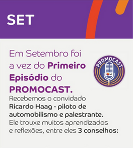 Peça gráfica de divulgação do primeiro episódio do PromoCast da BRF.