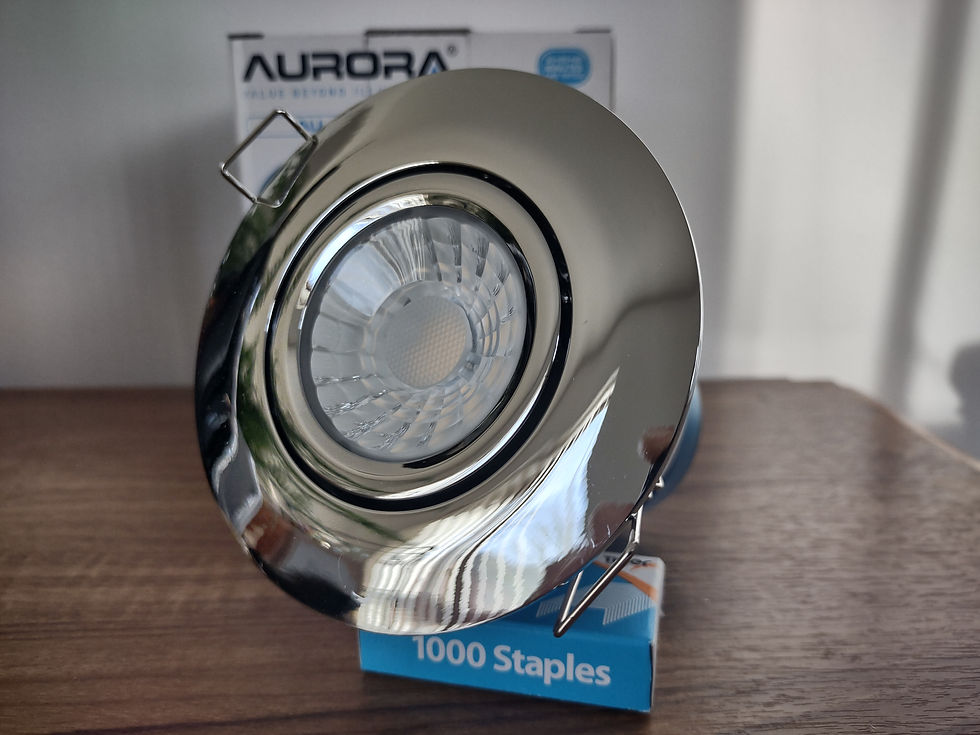 Thumbnail: Aurora A62 6w LED Downlight. Polished Chrome. 4000k Cool White/ 3000k Warm White