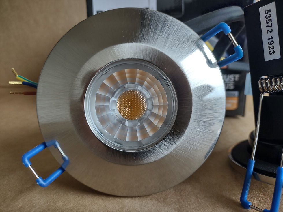Thumbnail: Robus Triumph LED Downlight Fire Rated IP65 8w Bathroom Shower Brushed Chrome