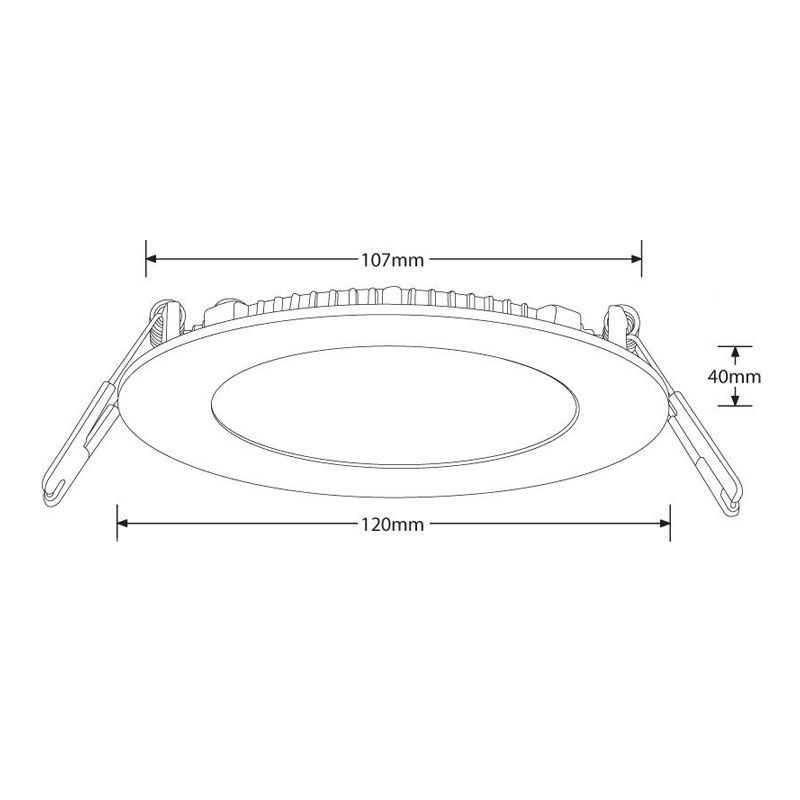 Thumbnail: Aurora 6w LED Super Slim Panel Light. Warm White/ Cool White.