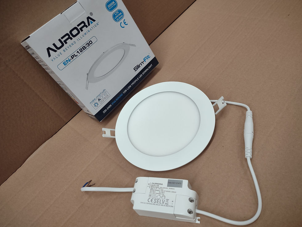 Thumbnail: Aurora 12w LED Super Slim Panel Light. Warm White/ Cool White.