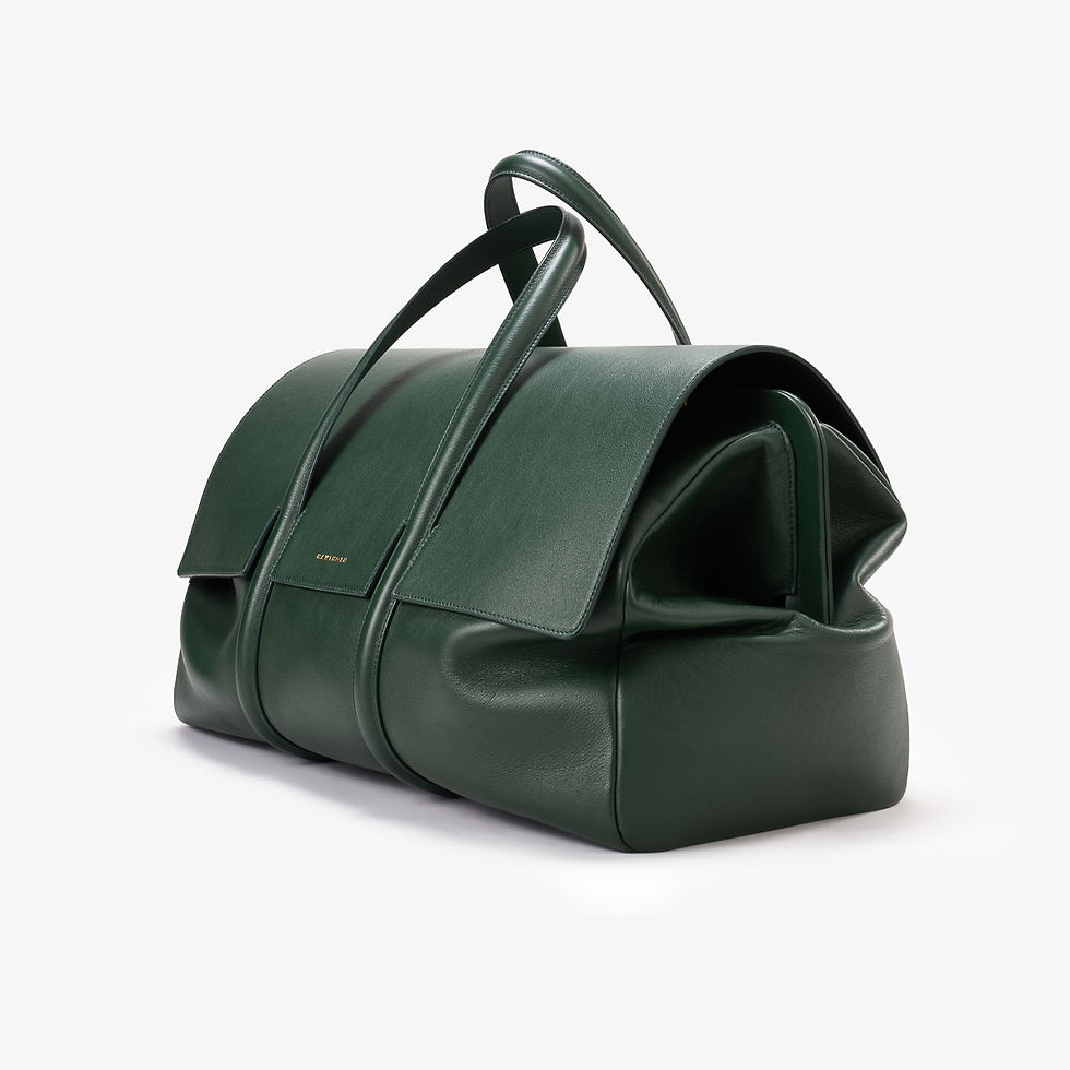 Thumbnail: BLAKE, Leather Hold-All in Green