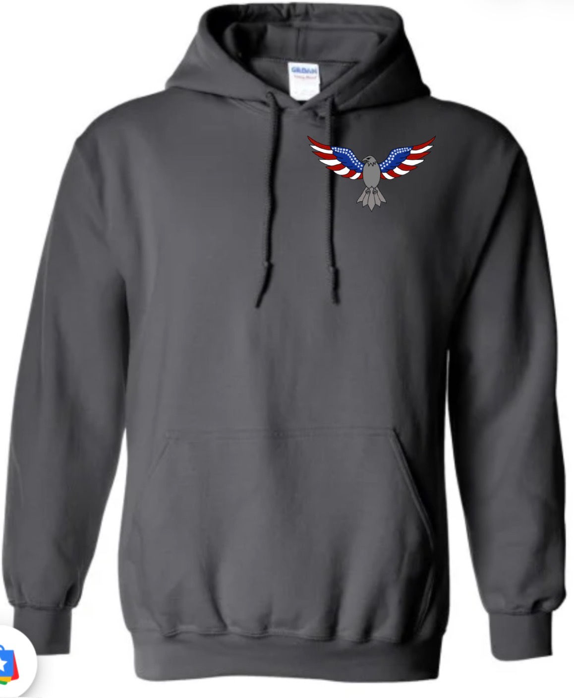 American Eagle with flag back Sweatshirts(Gildan)