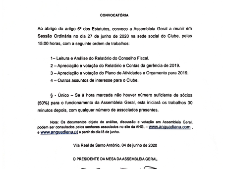 Assembleia Geral Ordinária - Convocatória