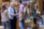 CFSB employee shaking customers hands