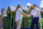 CFSB employee shaking a customers hand