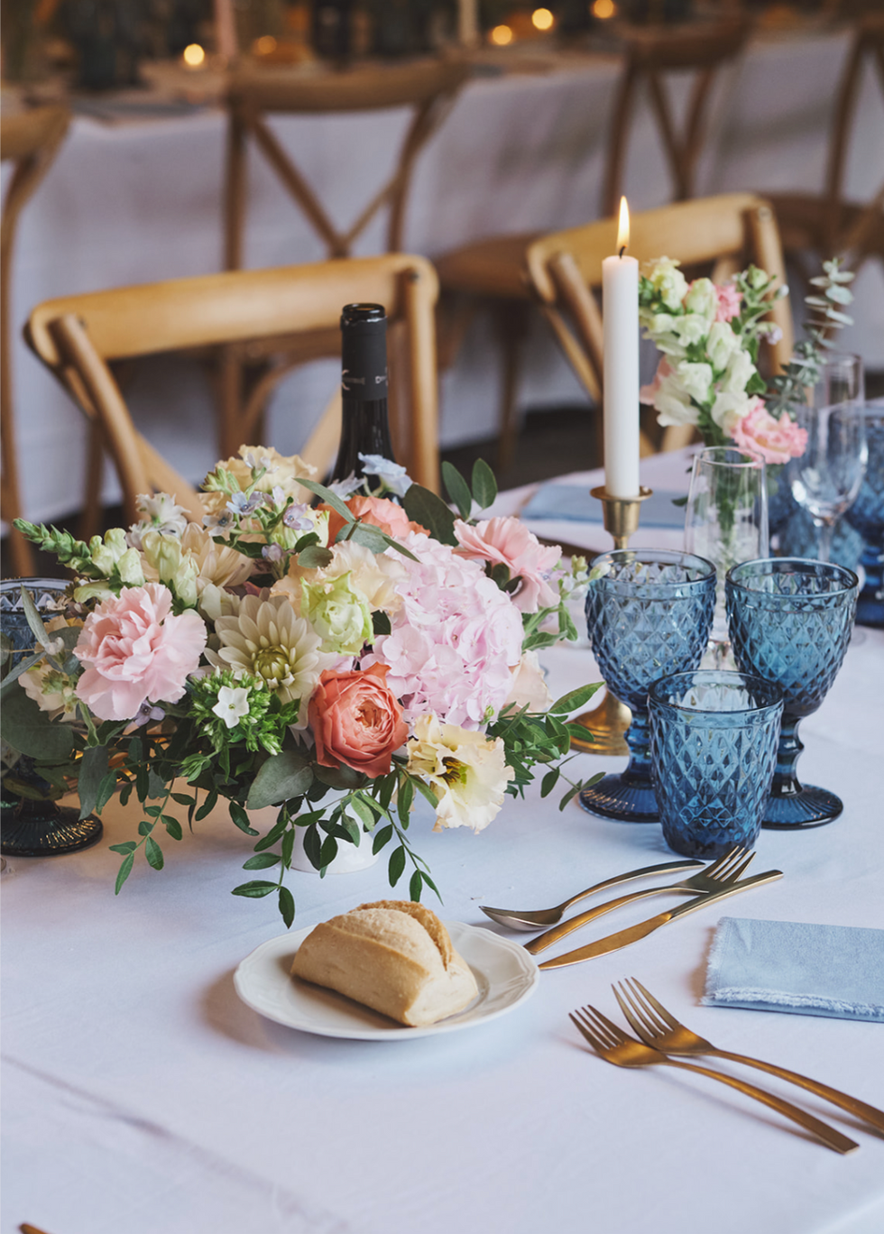 centre de table fleuri