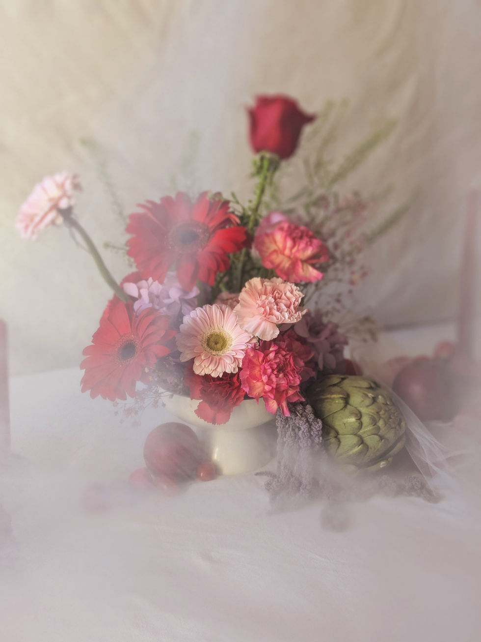 Centre de table fleuri