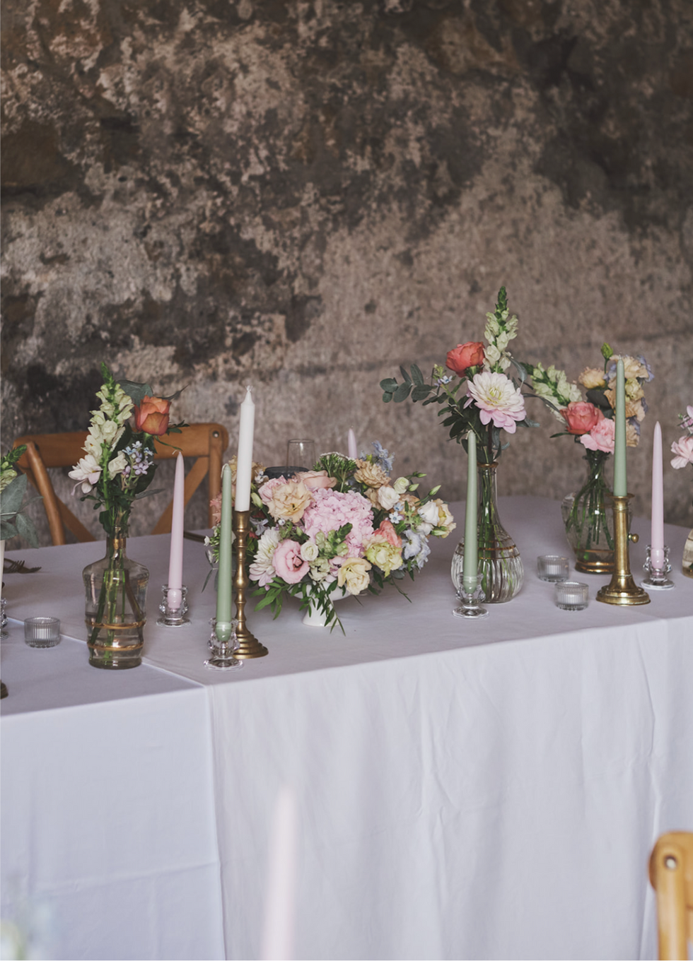 centre de table fleuri