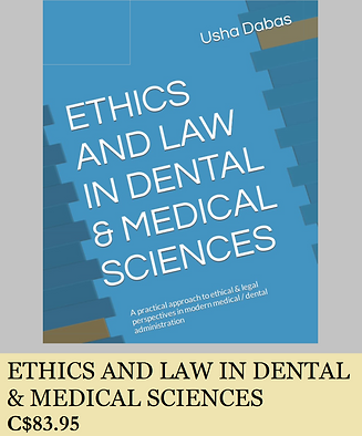 Ethics and Law in Dental & Medical Sciences Book