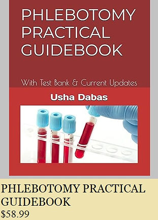 PHLEBOTOMY PRACTICAL GUIDEBOOK - front cover with price