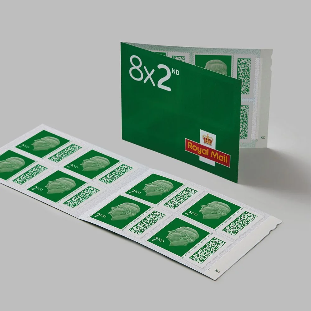 8 x 2nd Class Stamp Books - Pack