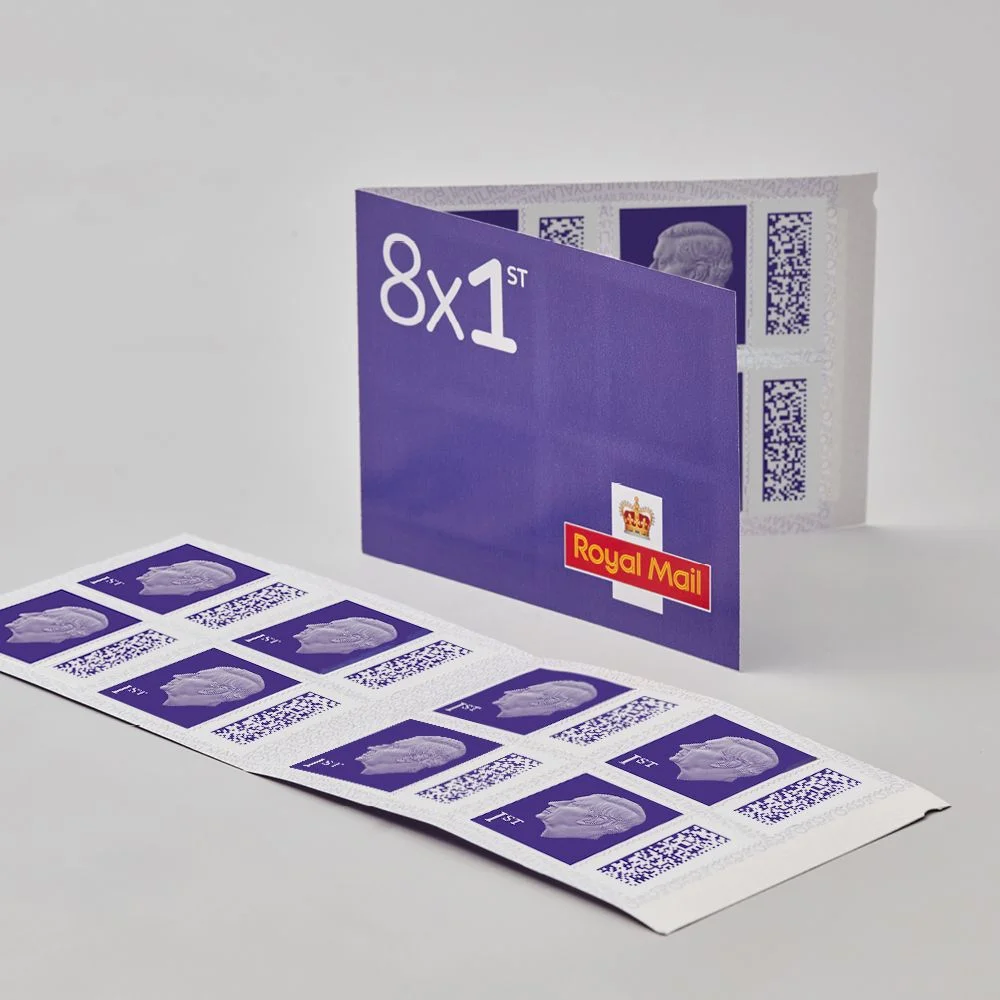 8 x 1st Class Stamp Books - Pack