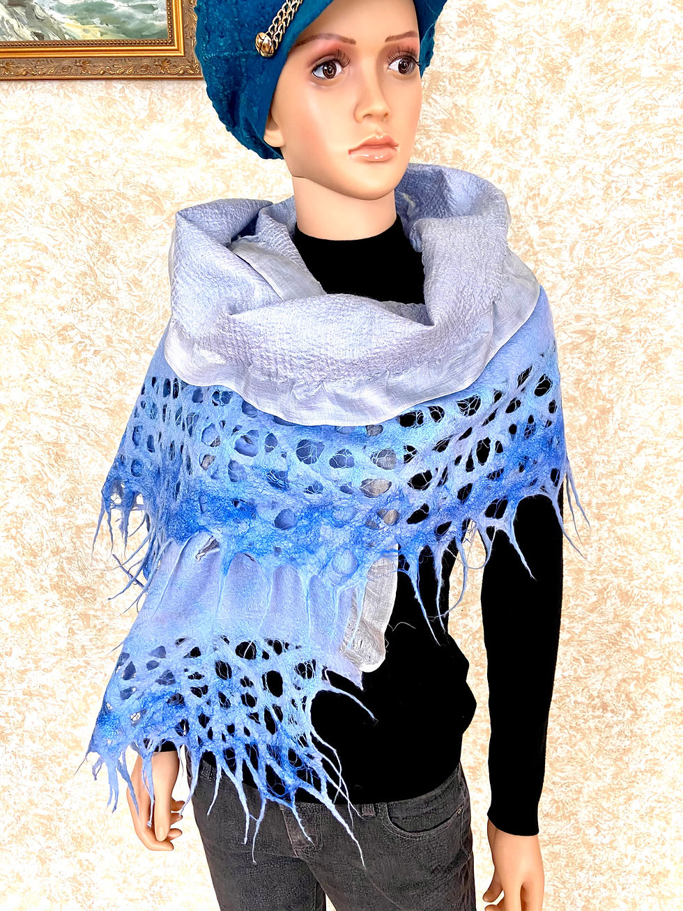 Thumbnail: Nuno felted scarf
