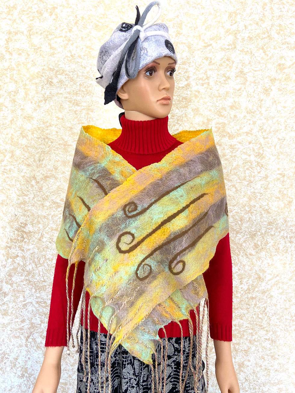 Thumbnail: Felted women's scarf