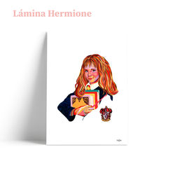 Lámina Hermione fondo blanco