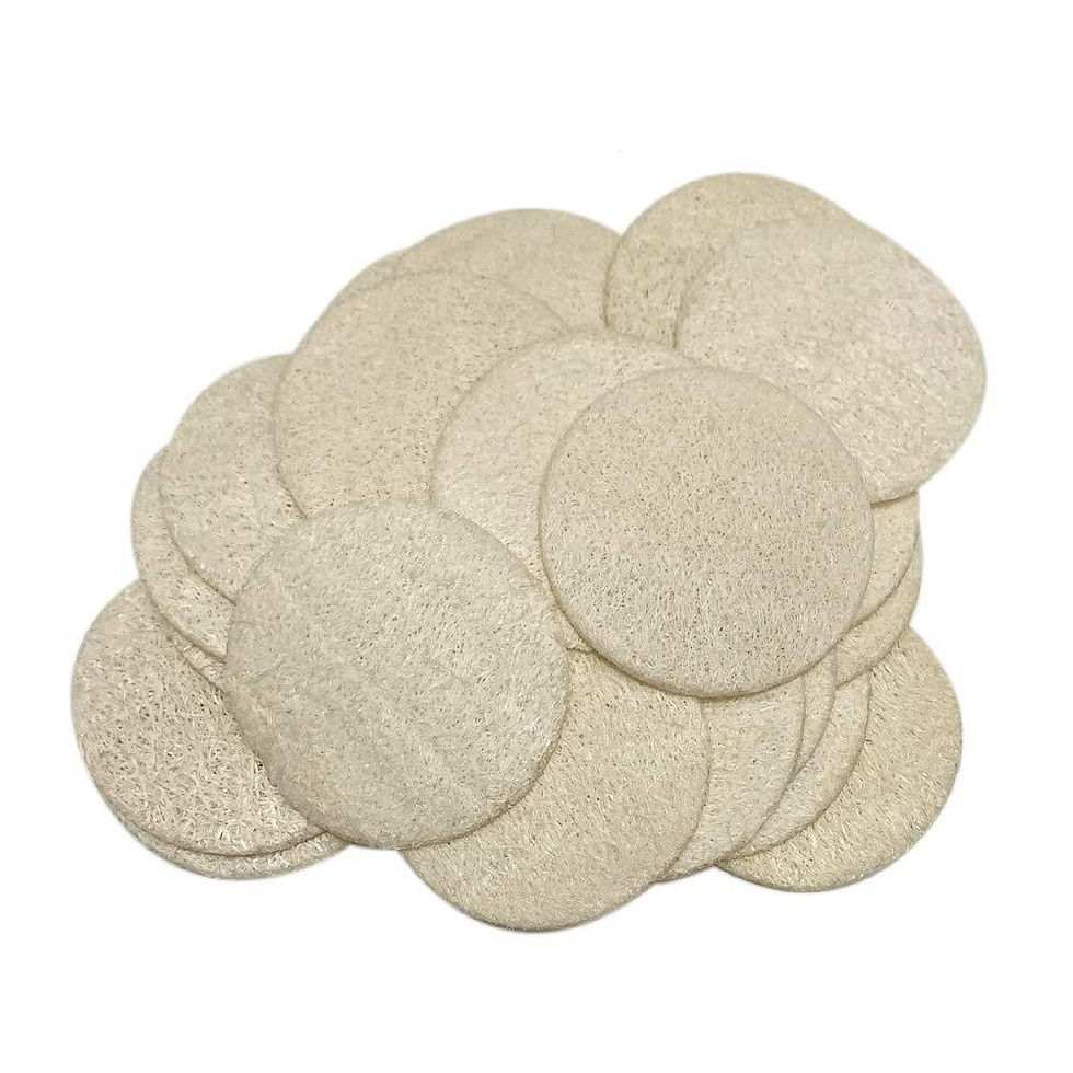 Thumbnail: 6x6cm Loofah Makeup Remover Pads for Eyes and Face