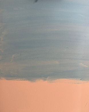 Canvas starting showing the beginning of an original painting by Michigan artist Karen Houghton Houghton