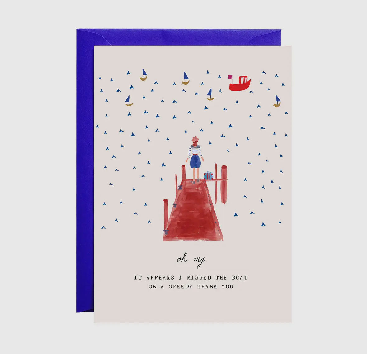 Missed the Boat - Greeting Card