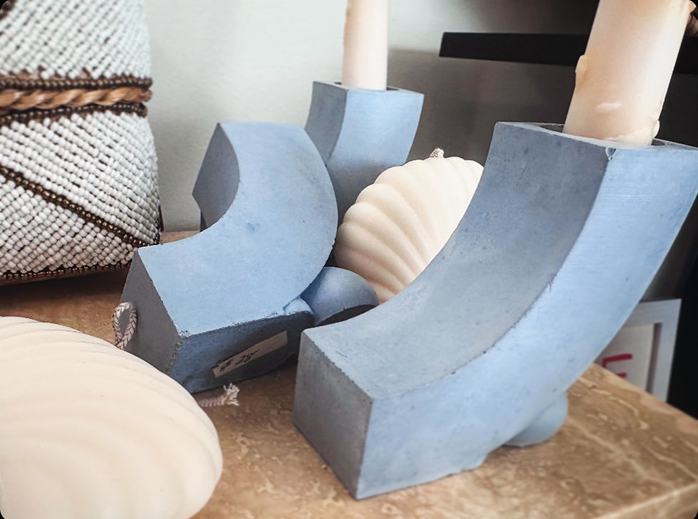 Thumbnail: Enzo Concrete Taper Candle Holder