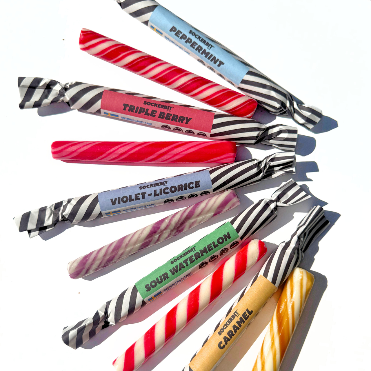 Sockerbit - Swedish Candy Canes -