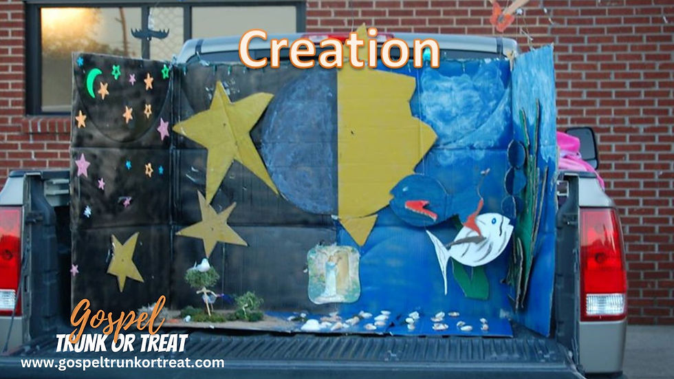 Trunk or treat trunks from Bible example 3