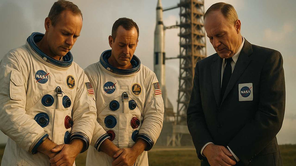 NASA Astronauts Illustrations on Prayer