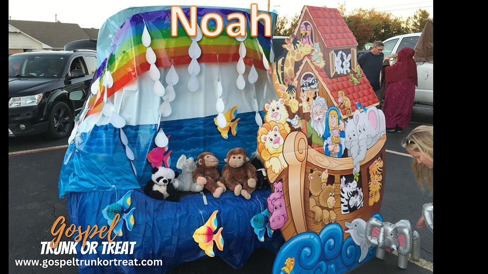 Noah's ark cardboard standup display