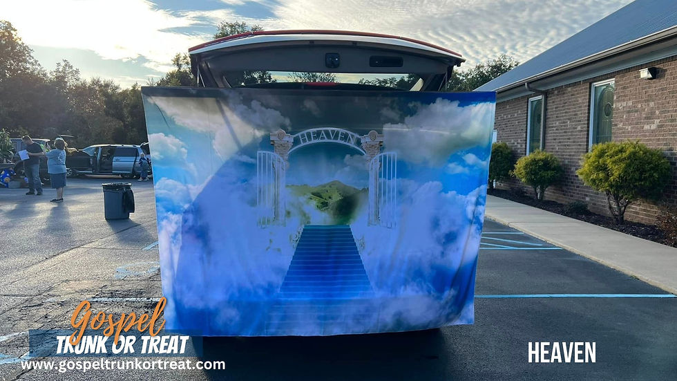 Trunk or treat station Heaven