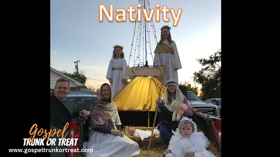 Trunk or treat Truck idea - nativity story
