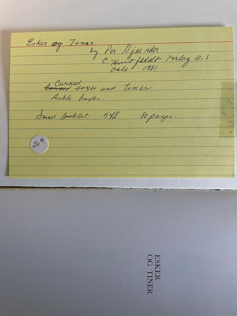 サムネイル： Esker Og Tiner