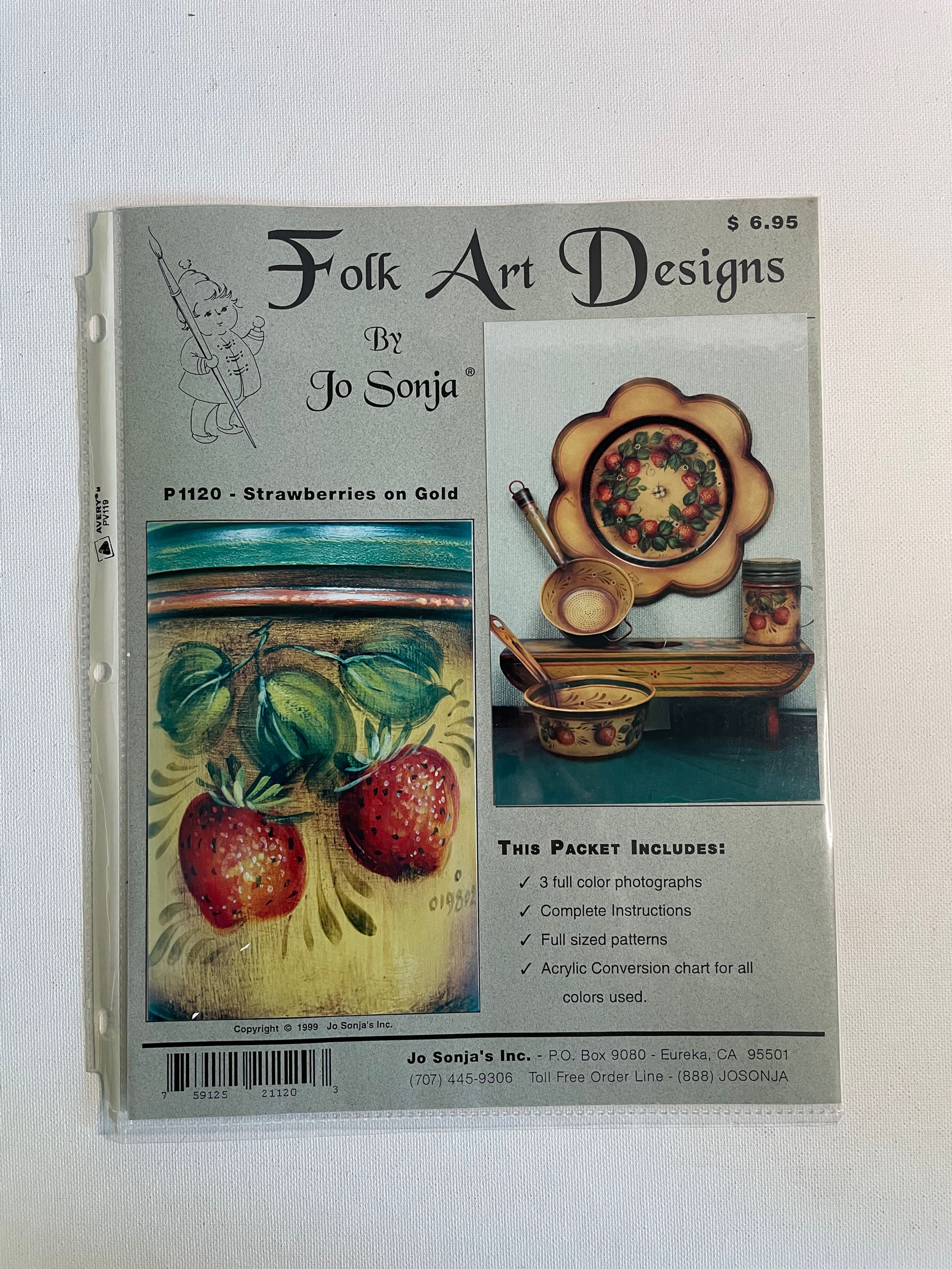 Strawberries on Gold Packet by JoSonja