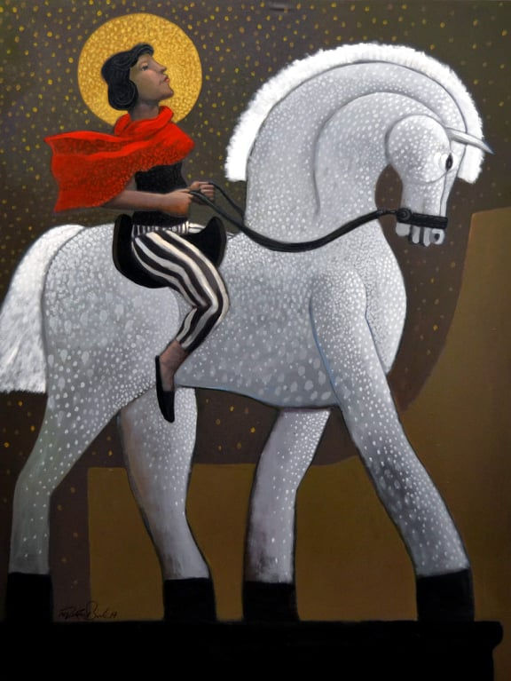 Nazir Tanbouli, Liberty, 2019, Acrylic on canvas, 120 x 160 cm